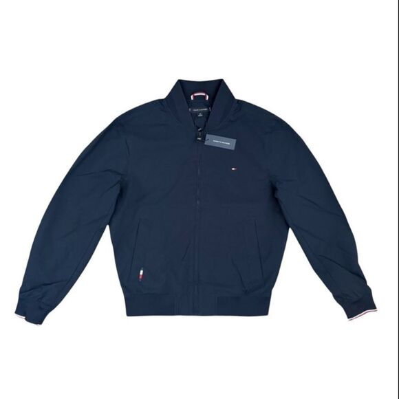 Tommy Hilfiger Other - Tommy Hilfiger Men’s Navy Bomber Jacket Lightweight Water Resistant Small NWT